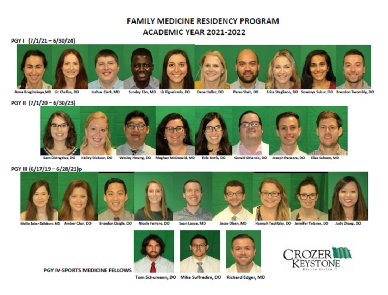 Family Medicine Residents 2021-2022